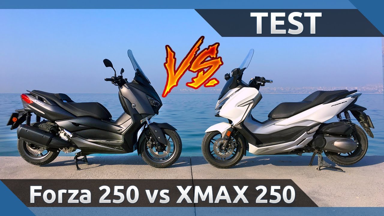  2019  Yamaha XMAX 250  vs Honda  Forza  250  Karlatrmas 